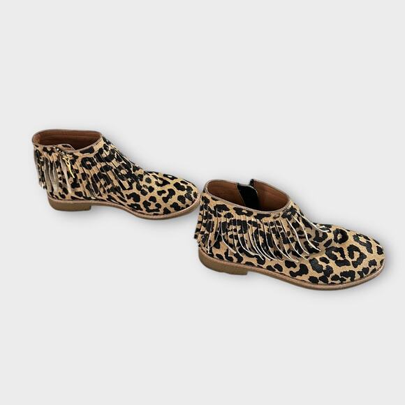 Kate Spade Betsie Booties Women's 6M Leopard Print Fringe Ankle Zipper - Picture 4 of 9